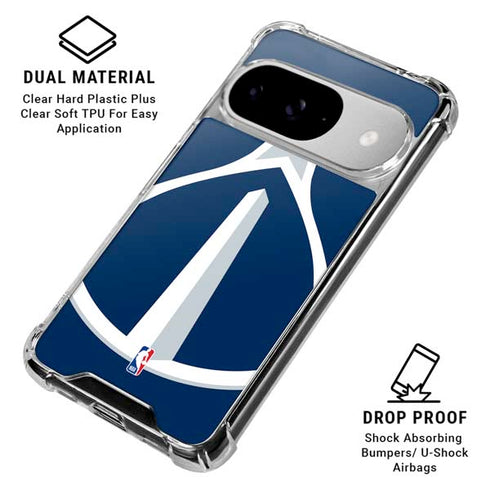 NBA Washington Wizards Large Logo Google Pixel 10 Clear Case